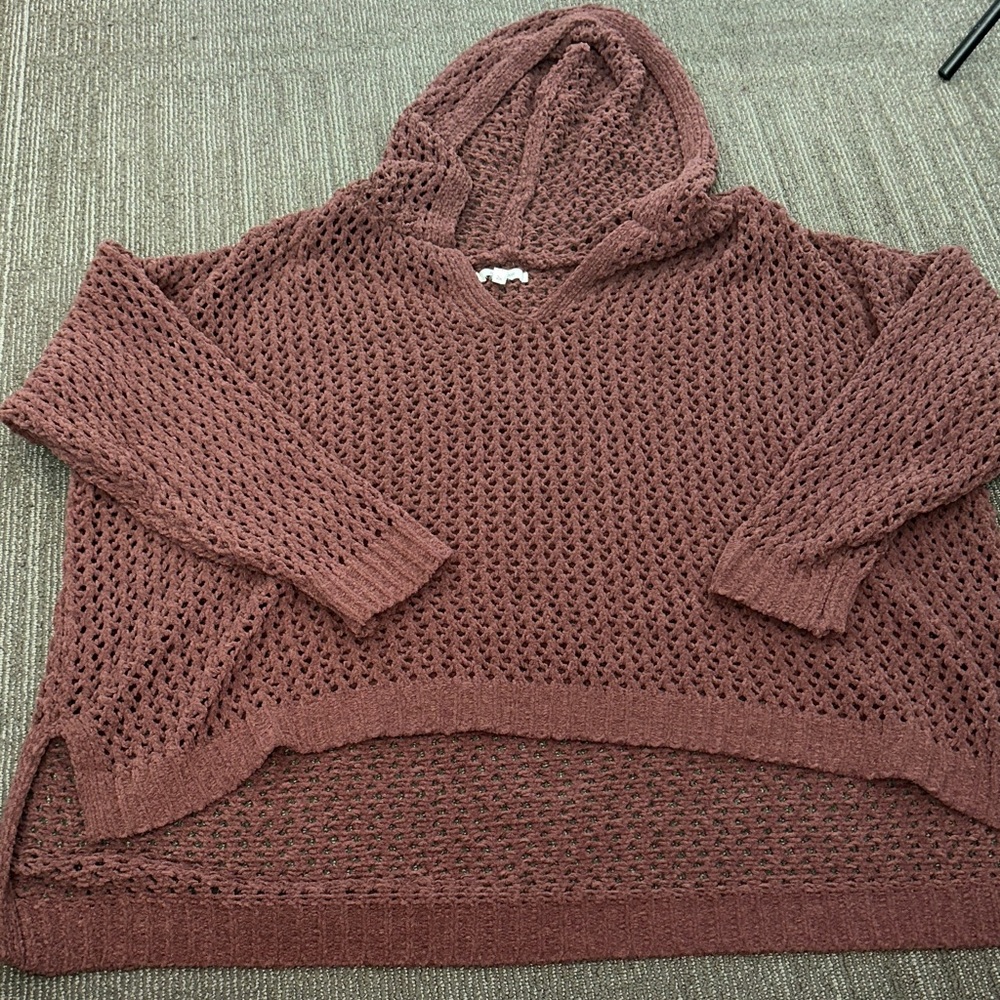 Maurices Brown Knit Sweatshirt